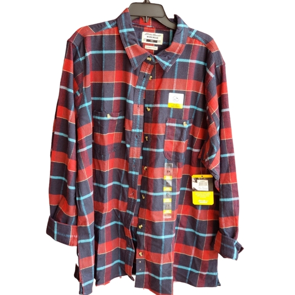 EDDIE BAUER Workwear LS Plaid Shirt Sz 2X - Picture 1 of 5